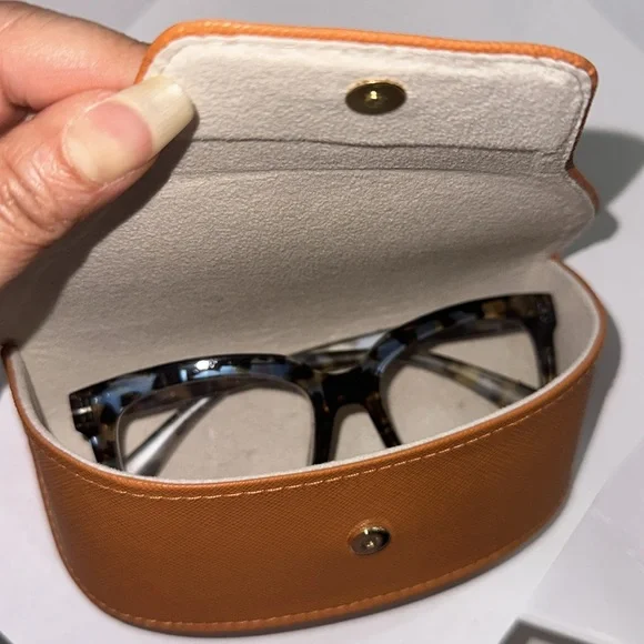 TORY BURCH SUNGLASSES CASE ONLY!! ORANGE WOMENS - Picture 4 of 7